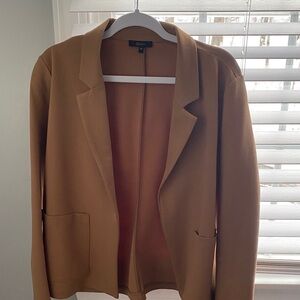 Quince Ponte stretch blazer in pecan size M.